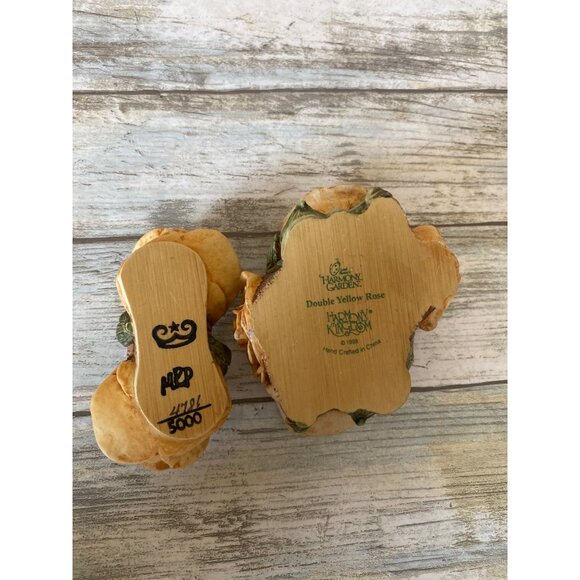 Harmony Kingdom Lord Byron's Harmony Garden Double Rose Trinket Boxes Set of 3 - Picture 4 of 16